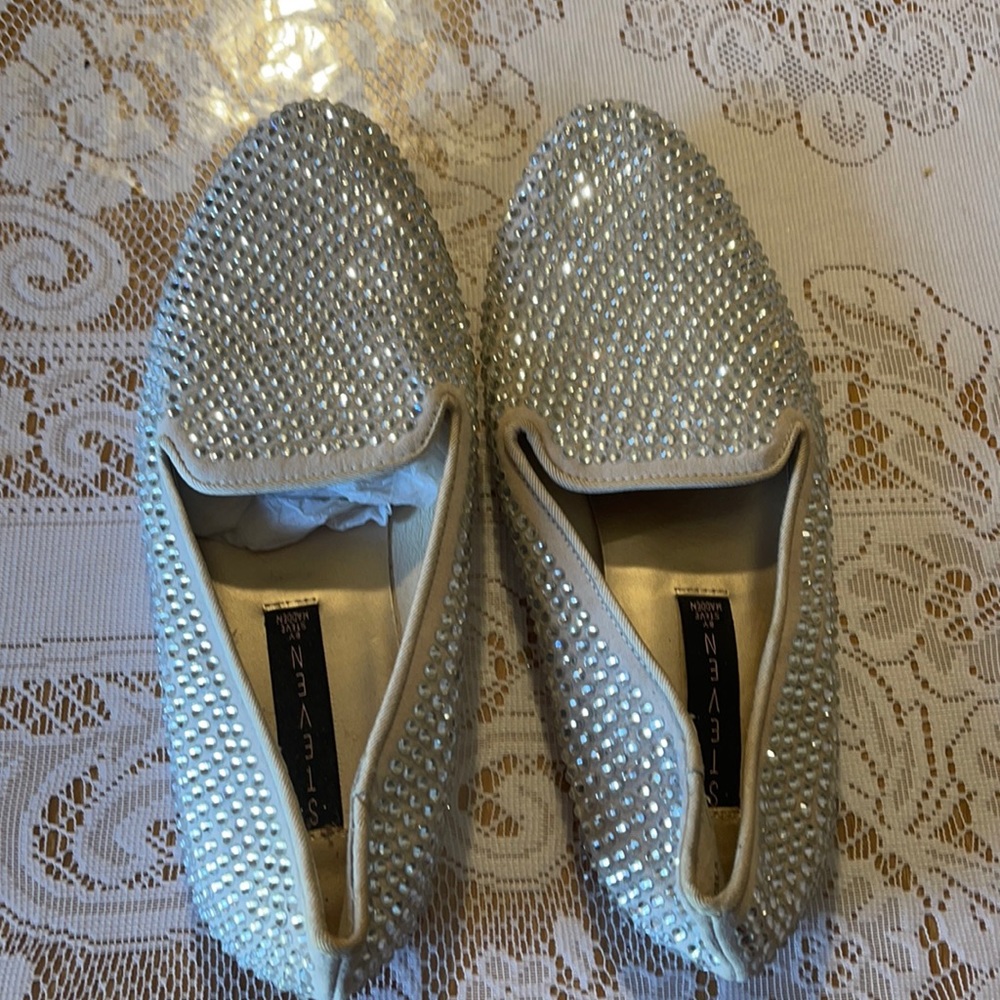 Steven by Steve Madden white Rhinestone Maddee